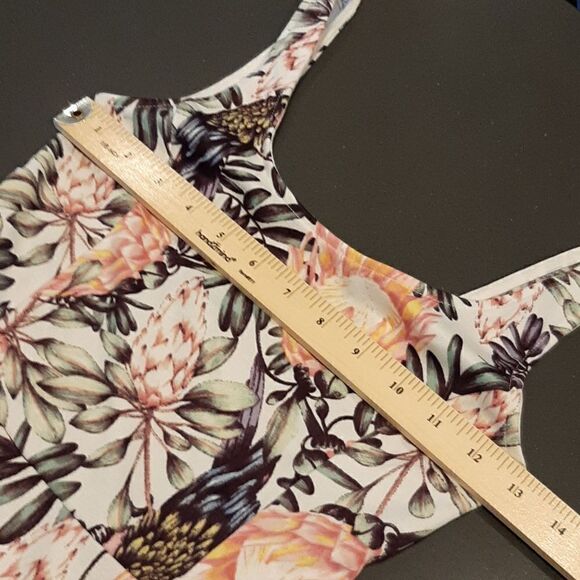 NWOT Divided White with Floral Print Flippy Dress - Picture 6 of 8